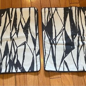 Ballard Abstract Black and White Pillow Covers